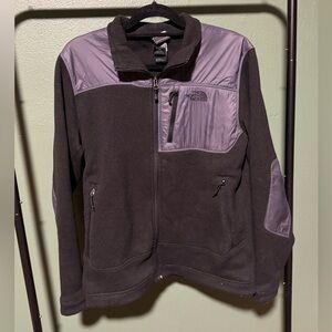 The North Face Black and Purple Fleece Jacket